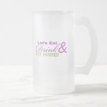 Essen Sie Getränk u. erhalten Sie verheiratet Teetasse