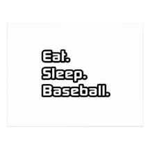 Essen Sie. Schlaf. Baseball Postkarten