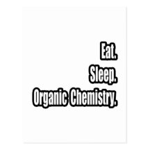 Essen Sie. Schlaf. Bio Chemie Postkarten
