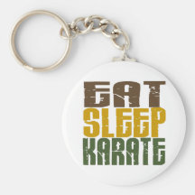 Essen Sie Schlaf-Karate 1 Schlüsselanhänger