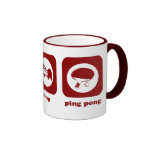 Essen Sie. Schlaf. Klingeln Pong. Becher Kaffeetassen