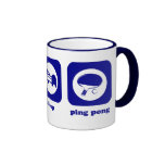 Essen Sie. Schlaf. Klingeln Pong. Becher Tee Haferl