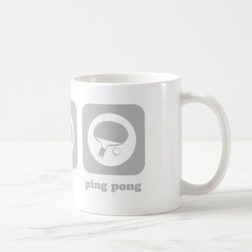 Essen Sie. Schlaf. Klingeln Pong. Becher Tee Tasse
