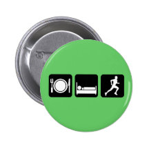 Essen Sie Schlaf Laufbetrieb Anstecknadelbuttons