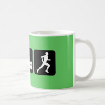 Essen Sie Schlaf Laufbetrieb Kaffee Tasse
