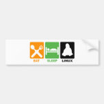 ESSEN SIE SCHLAF LINUX AUTO STICKER