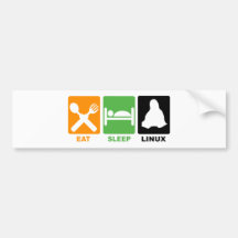 ESSEN SIE SCHLAF LINUX AUTO STICKER