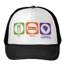 Essen Sie Schlaf-Praxis-Psychologie Trucker Cap