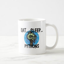 Essen Sie Schlaf PYTHONSCHLANGEN Tasse