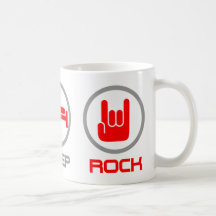 Essen Sie Schlaf-Rock - Emo, goth, Alternative, Sc Teetasse