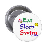 Essen Sie Schlaf-Schwimmen Button