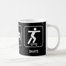 Essen Sie Schlaf-Skate-Becher Tee Haferl