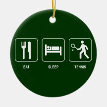Essen Sie Schlaf-Tennis-Verzierung Ornamente