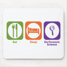 Essen Sie Schlaf tun Forensik Mousepads