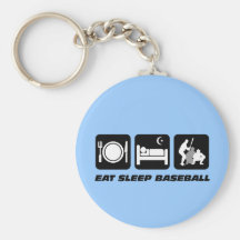 Essen Sie Schlafbaseball Schlüsselbänder