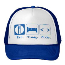 essen Sie Schlafcode (HTML) Retrokappe