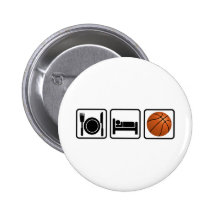 Essen Sie, schlafen Sie, Basketball Button