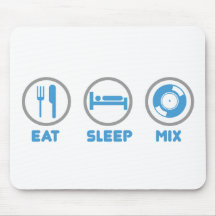 Essen Sie, schlafen Sie, mischen Sie wieder - DJ-D Mousepads