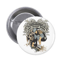 Essen Sie, schlafen Sie, reiten Sie Skateboard Button
