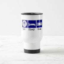 Essen Sie, schlafen Sie, Spiel Teetasse