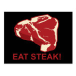 Essen Sie Steak Postkarte