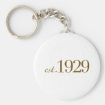 Est 1929 schlüsselanhänger