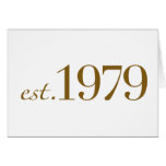 Est 1979 grußkarte