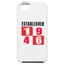Established 1946 Birthday Designs iPhone 5 Cases