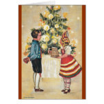 Estnischer Junge + Mädchen-Weihnachtskarte