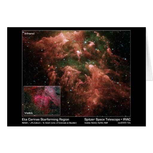 Eta Carinae Starforming Region - - Spitzer Raum T Karte