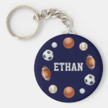 Ethan Welt der Sport-Schlüsselkette - Blau Schlüsselanhänger