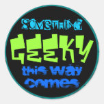 Etwas geeky Aufkleber