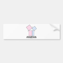 Euclids Beweis des pythagoräischen Theorems Autosticker