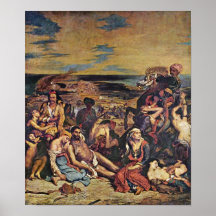 Eugene Delacroix - das Chios-Massaker Posterdrucke