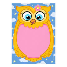 Eulen-Babyparty-Einladungen