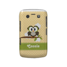Eulen-BlackBerry-mutiges Case-Mate-Abdeckungs-Gelb Case-Mate Blackberry Hülle