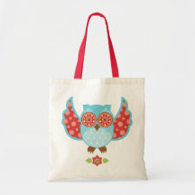 Eulen-böhmische blaue Tasche