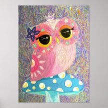 Eulen-Fee-Prinzessin Plakate