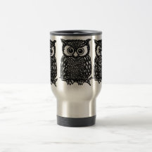Eulen-Kaffeetasse, Reisebecher oder mattierte Bech