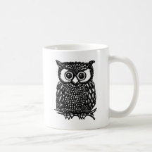 Eulen-Kaffeetasse, Reisebecher oder mattierte Bech