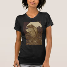 Eulen-Lesung durch Mondschein T-shirts