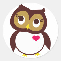 Eulen-Liebe Sie Sticker
