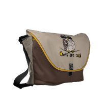 Eulen sind cool kurier tasche