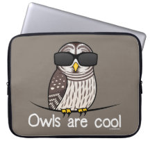 Eulen sind cool laptop sleeve schutzhülle