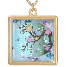 Eulen und Kolibris Selbst Gestalteter Schmuck