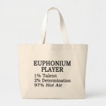 Euphonium-Spieler-Heißluft Leinentaschen