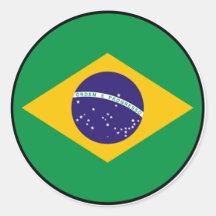 Euro-Aufkleber Brasiliens Brasilien