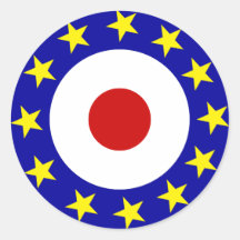 Euromod runder Aufkleber