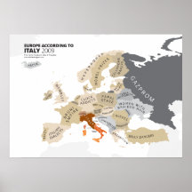 Europa entsprechend Italien Poster
