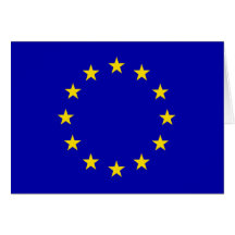 Europa-Flagge Grußkarte